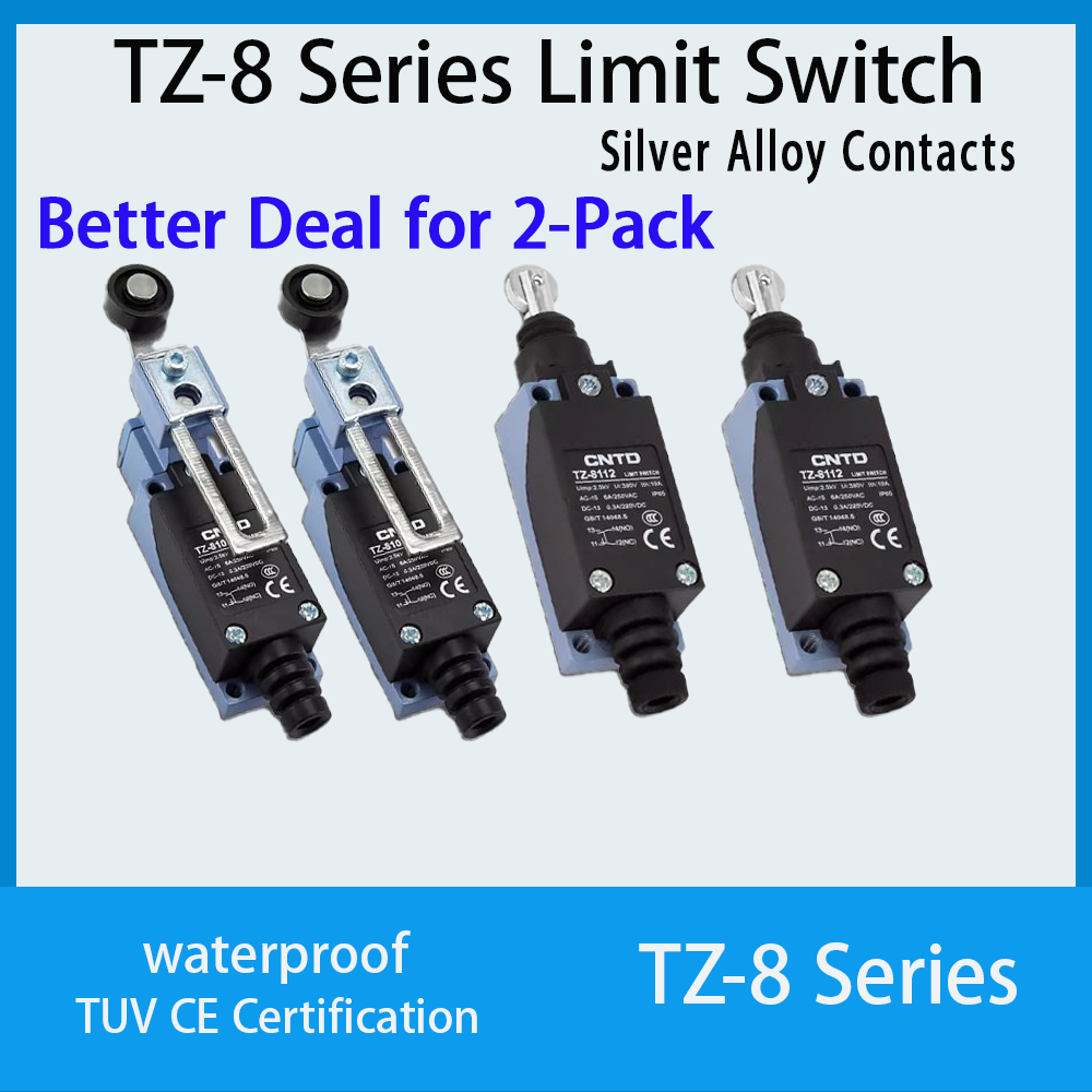 Limit Switch - สวิตช์จำกัดระยะทางขนาดเล็ก CNTD TZ‑8 Series 2 ชิ้น