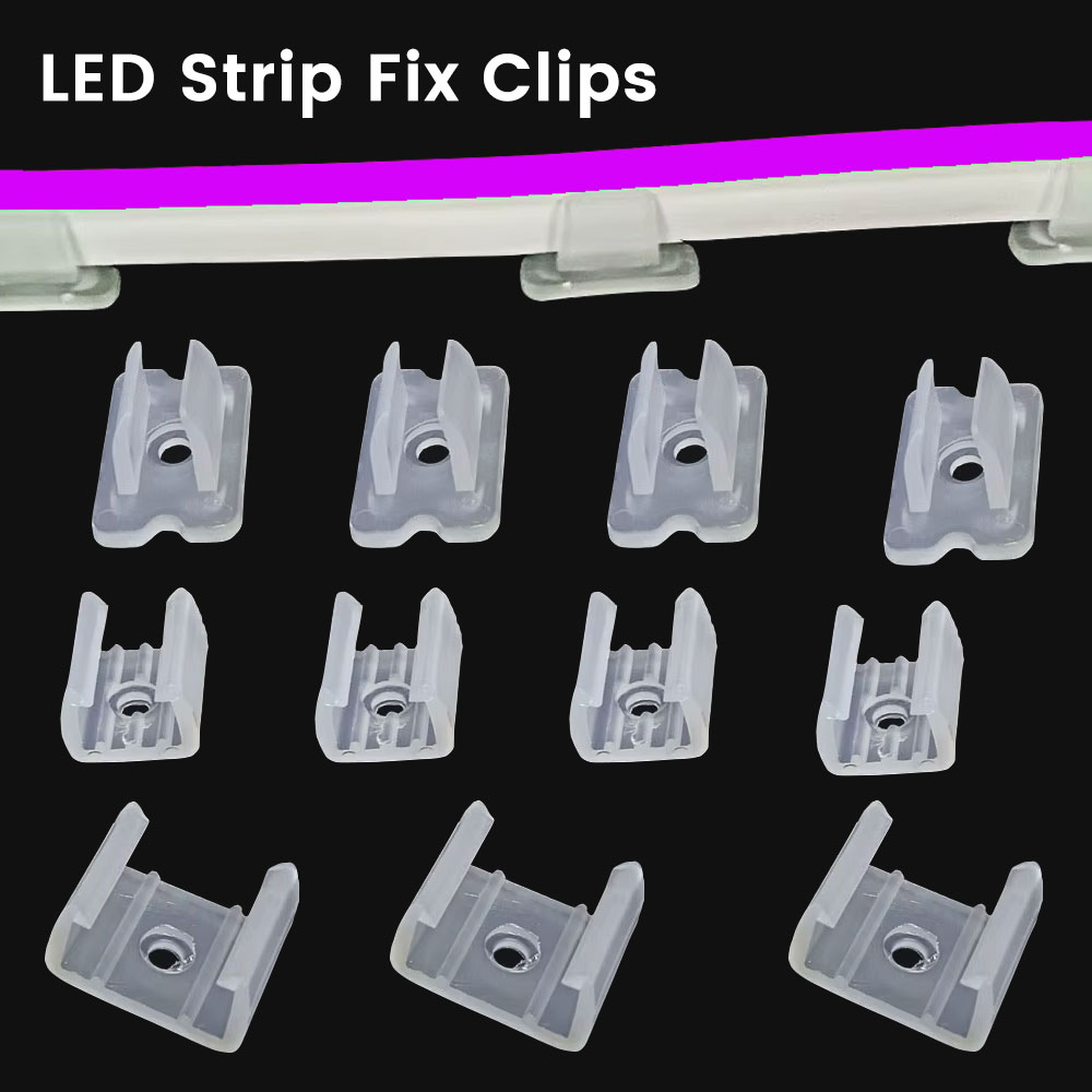 Coupling 8Mm - LED Strip Fix ผู้ถือคลิปอุปกรณ์เชื่อมต่อสําหรับยึด 2835 นีออน
