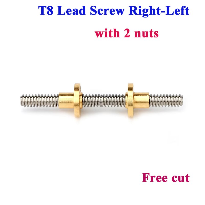 Lead Screw 8Mm - T8 สกรูตะกั่วขวา-ซ้ายด้าย 2 มม.8 มม.สกรูตะกั่ว Trapezoidal