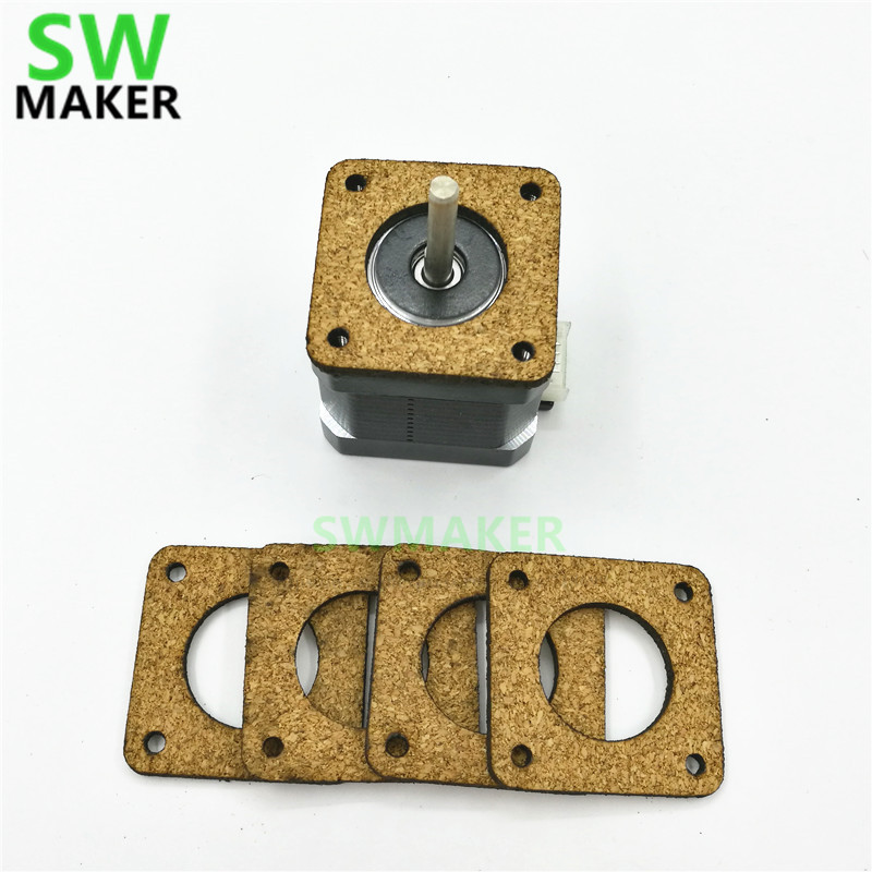 Nema 17 Stepper - 2pcs 3mm Anti การสั่นสะเทือน Cork Dampers