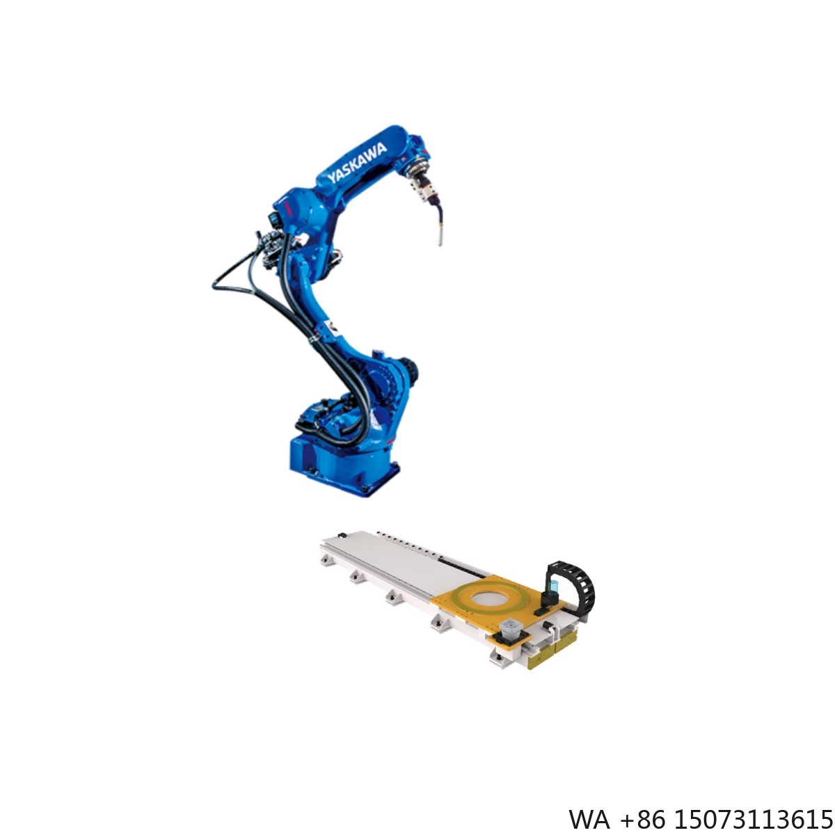 Servo Motor - รางเลื่อน GBS-02-W3000 สำหรับหุ่นยนต์เชื่อม ระบบรางเลื่อนเชิงเส้น ใช้งานร่วมกับ YASKAWA