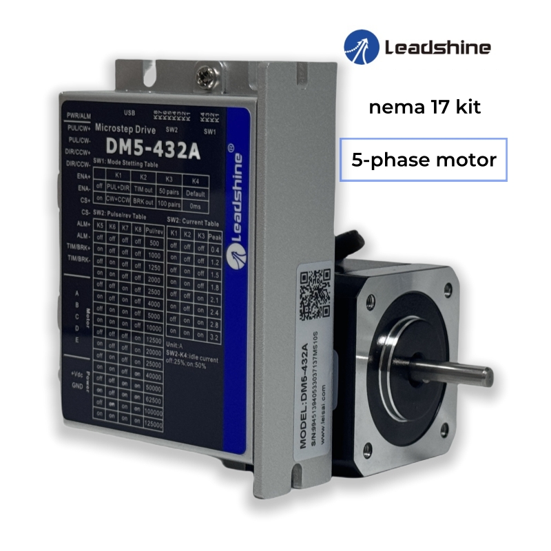 Nema 17 Stepper - Leadshine 0.72 องศา Nema17 ชุดไดรเวอร์ CNC
