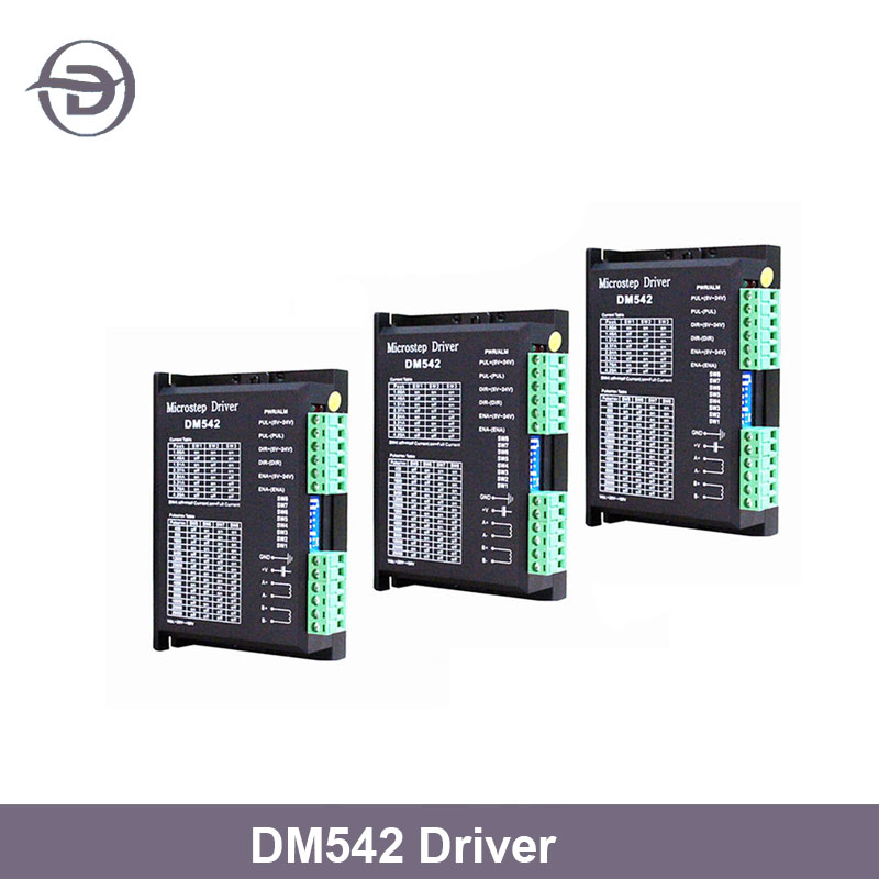 Nema 17 Stepper - DM542ขับมอเตอร์ไมโครสเต็ปใหม่เหมาะกับมอเตอร์สเต็ปขนาด42 57 Nema17แรงดันไฟฟ้าที่จ่าย Nema23 20-50โวลต์1-5.6A DC