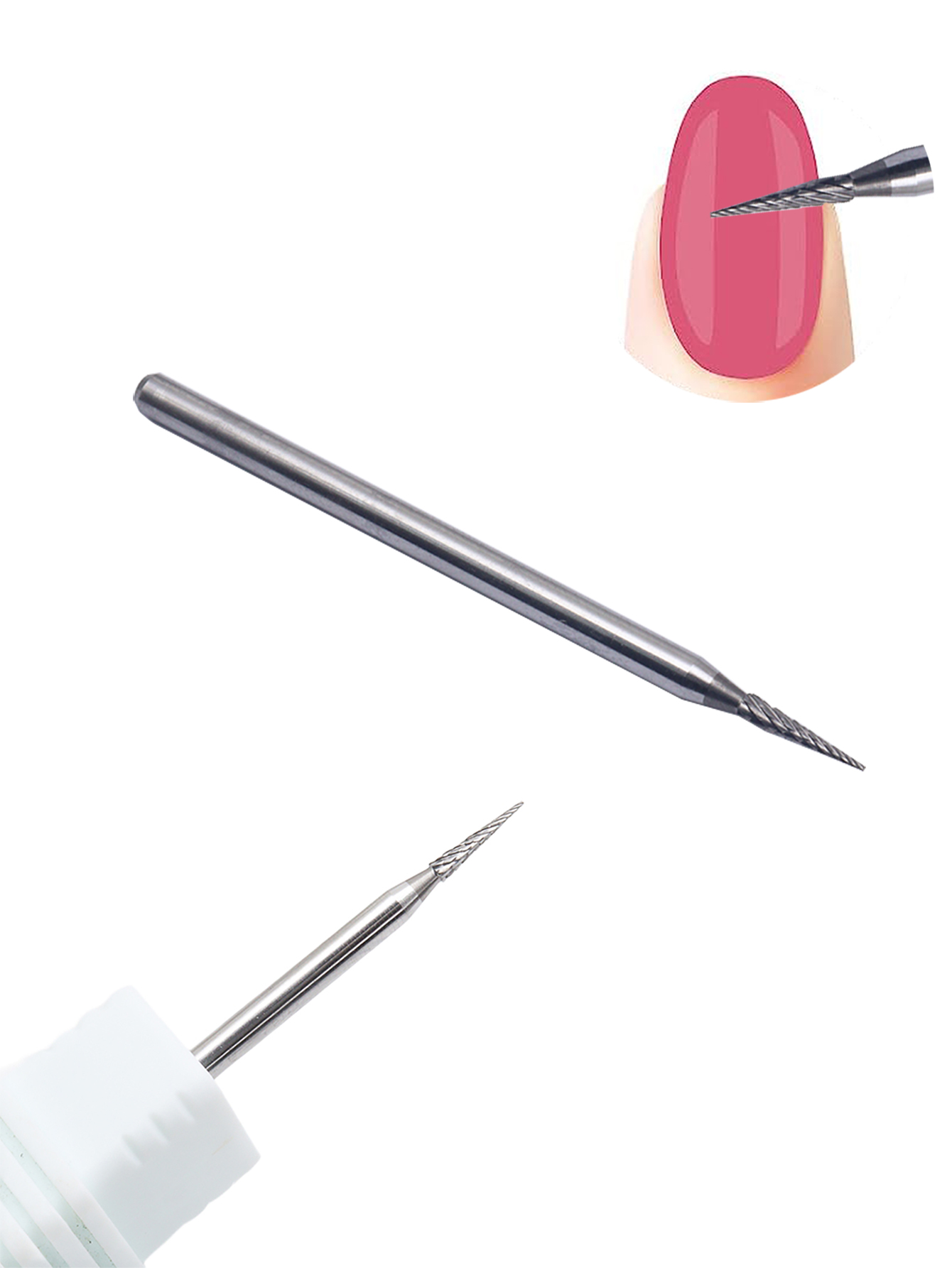 Carbide End Mill - ใหม่ทังสเตนคาร์ไบด์เจาะเล็บบิต 3/32 