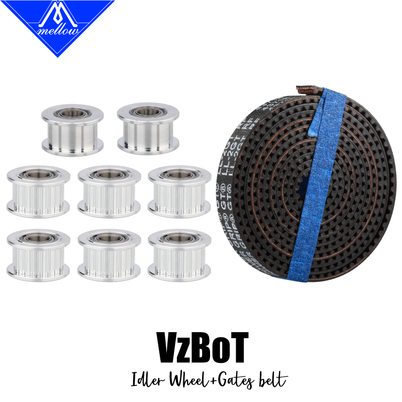 Gt2 Pulley - Mellow 1ชุดอลูมิเนียม GT2 Idler 5M 2GT