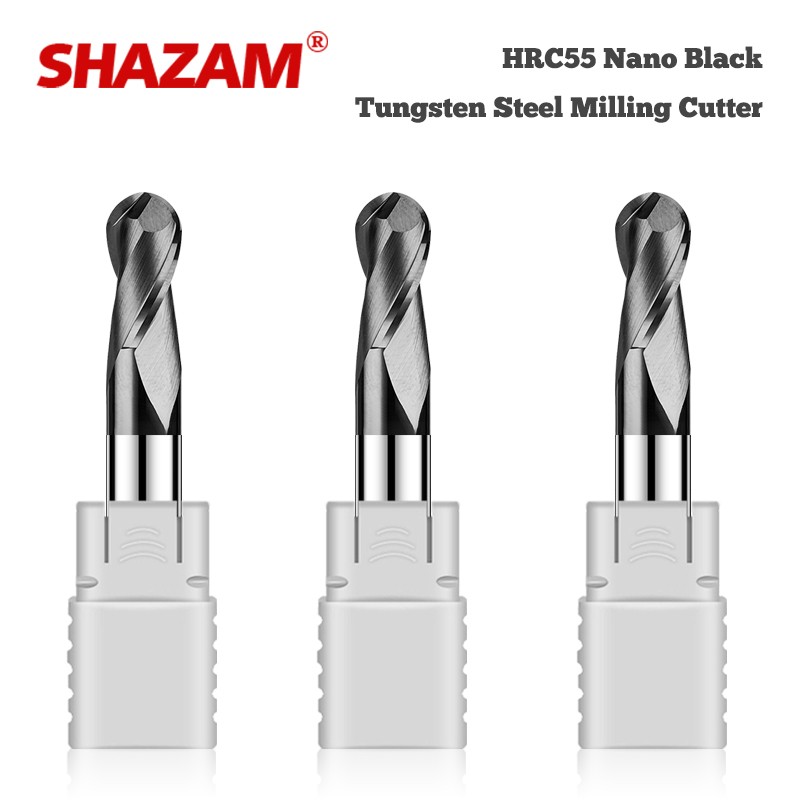 Shazam HRC55เครื่องกัดเหล็กทัง - End Mill Set บทวิจารณ์และราคา