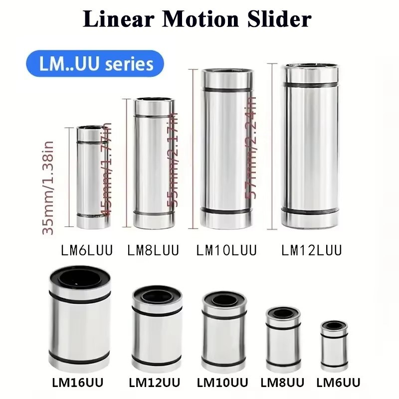 4/10 ชิ้น LM3UU LM4UU LM5UU LM - Lm8Uu Bearing บทวิจารณ์และราคา