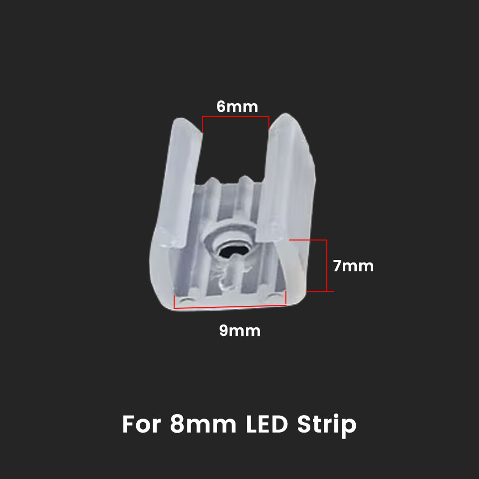 LED Strip Fix ผู้ถือคลิปอุปกรณ - Coupling 8Mm บทวิจารณ์และราคา