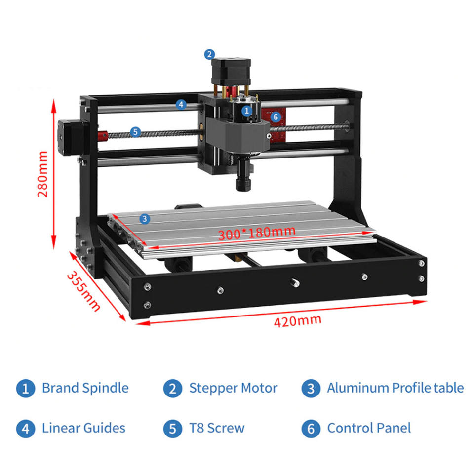 เครื่องแกะสลักขนาดเล็ก CNC รุ่ - 3018 Cnc บทวิจารณ์และราคา