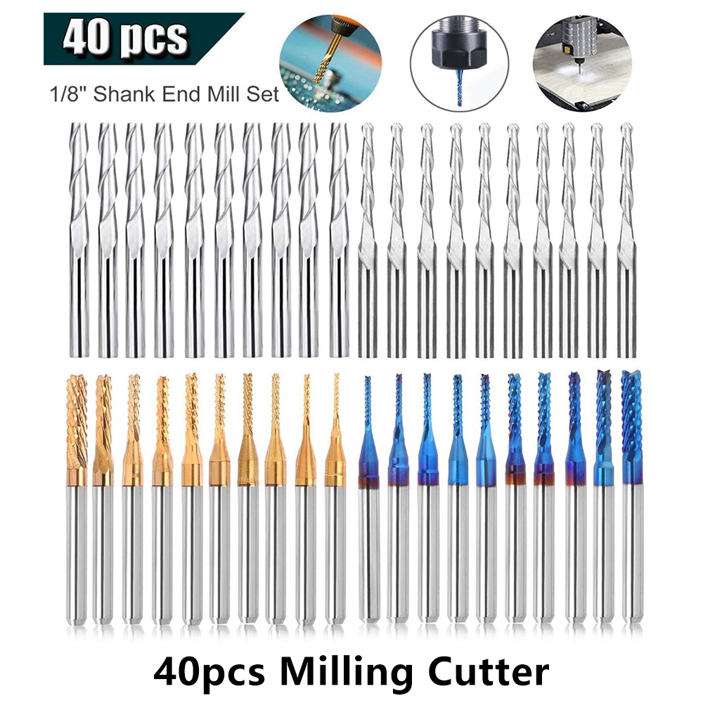 Twotrees End Mill แกะสลัก Bits - End Mill Set บทวิจารณ์และราคา