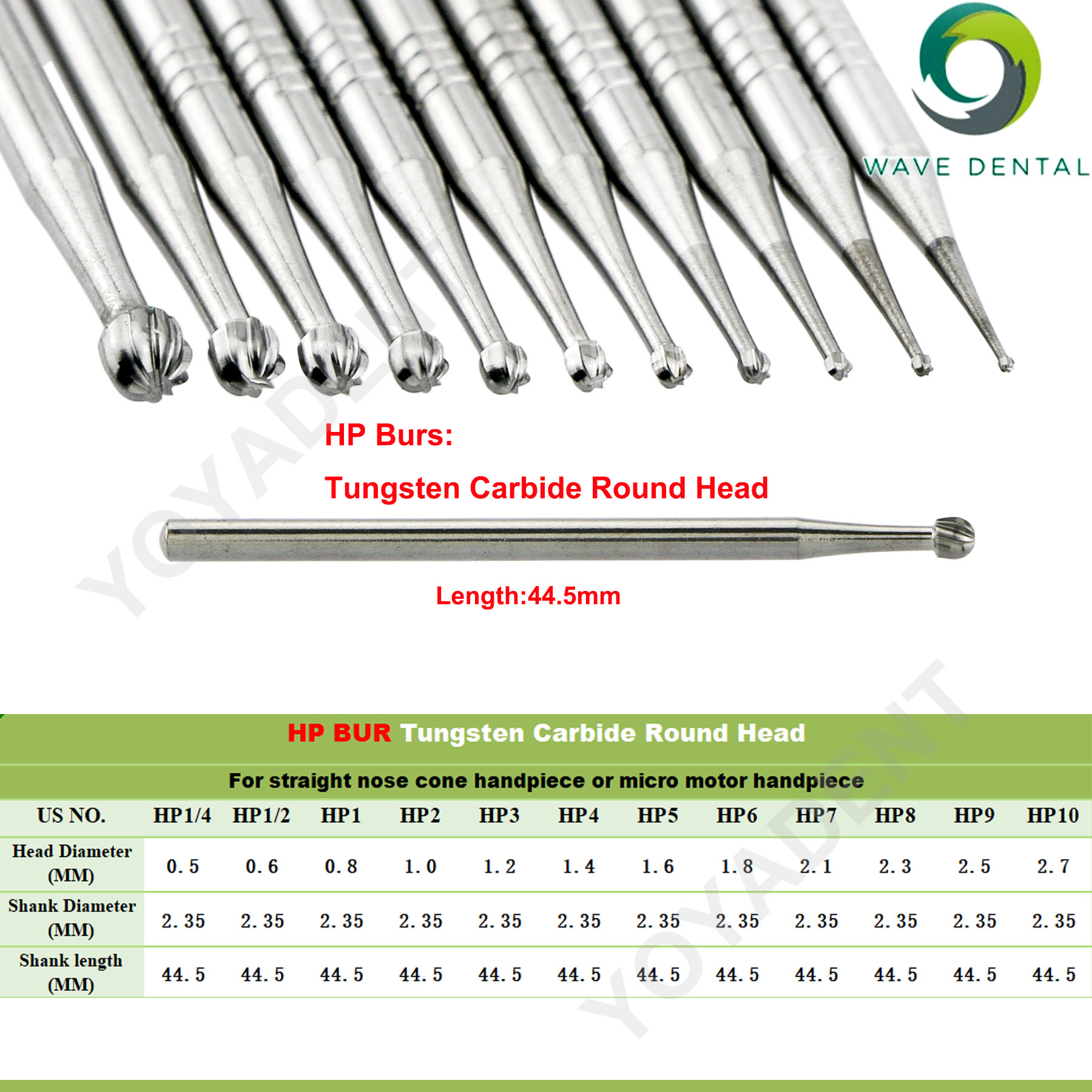 WAVE Dental Burs ทังสเตนคาร์ไบ - Carbide End Mill บทวิจารณ์และราคา