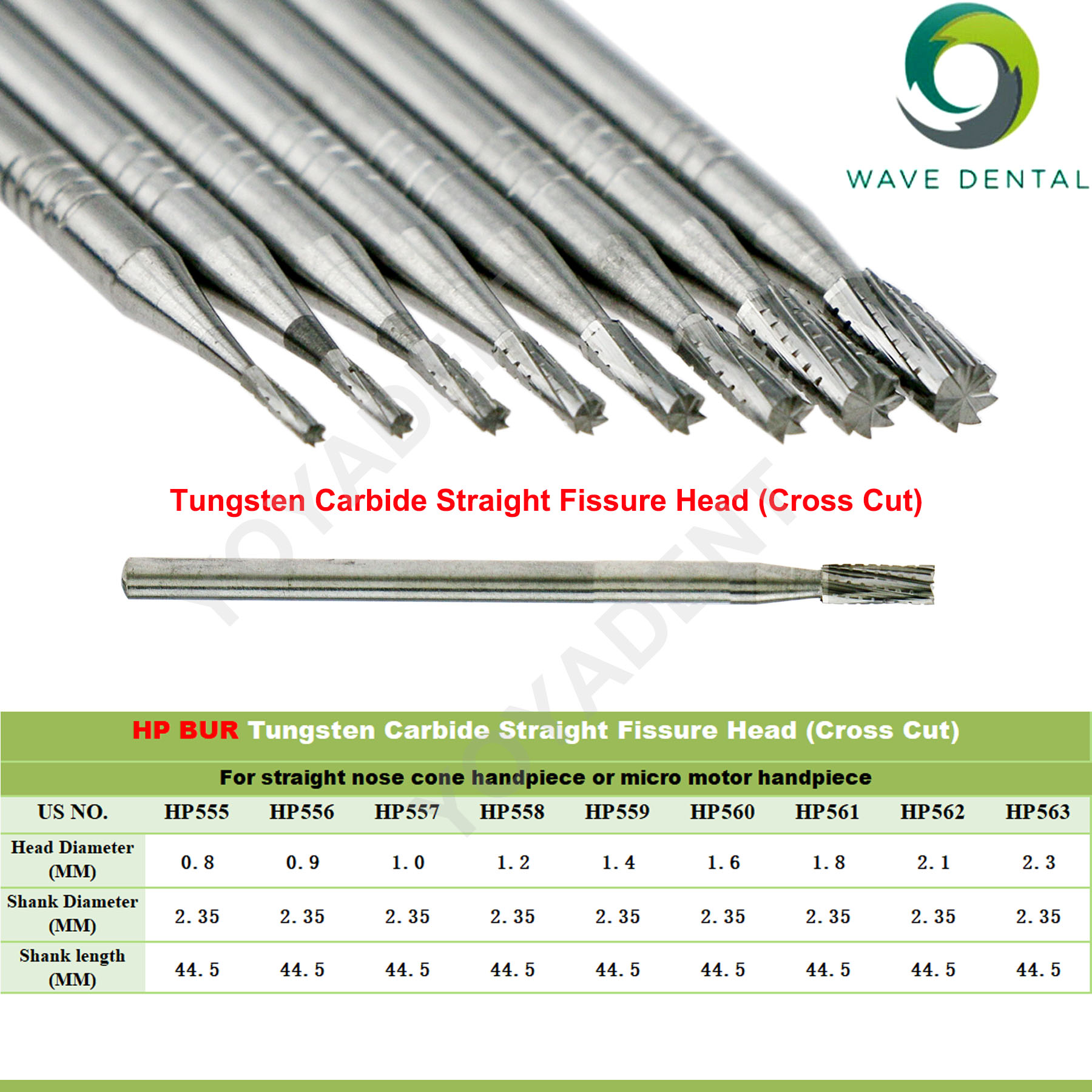 WAVE Dental Burs ทังสเตนคาร์ไบ - Carbide End Mill บทวิจารณ์และราคา