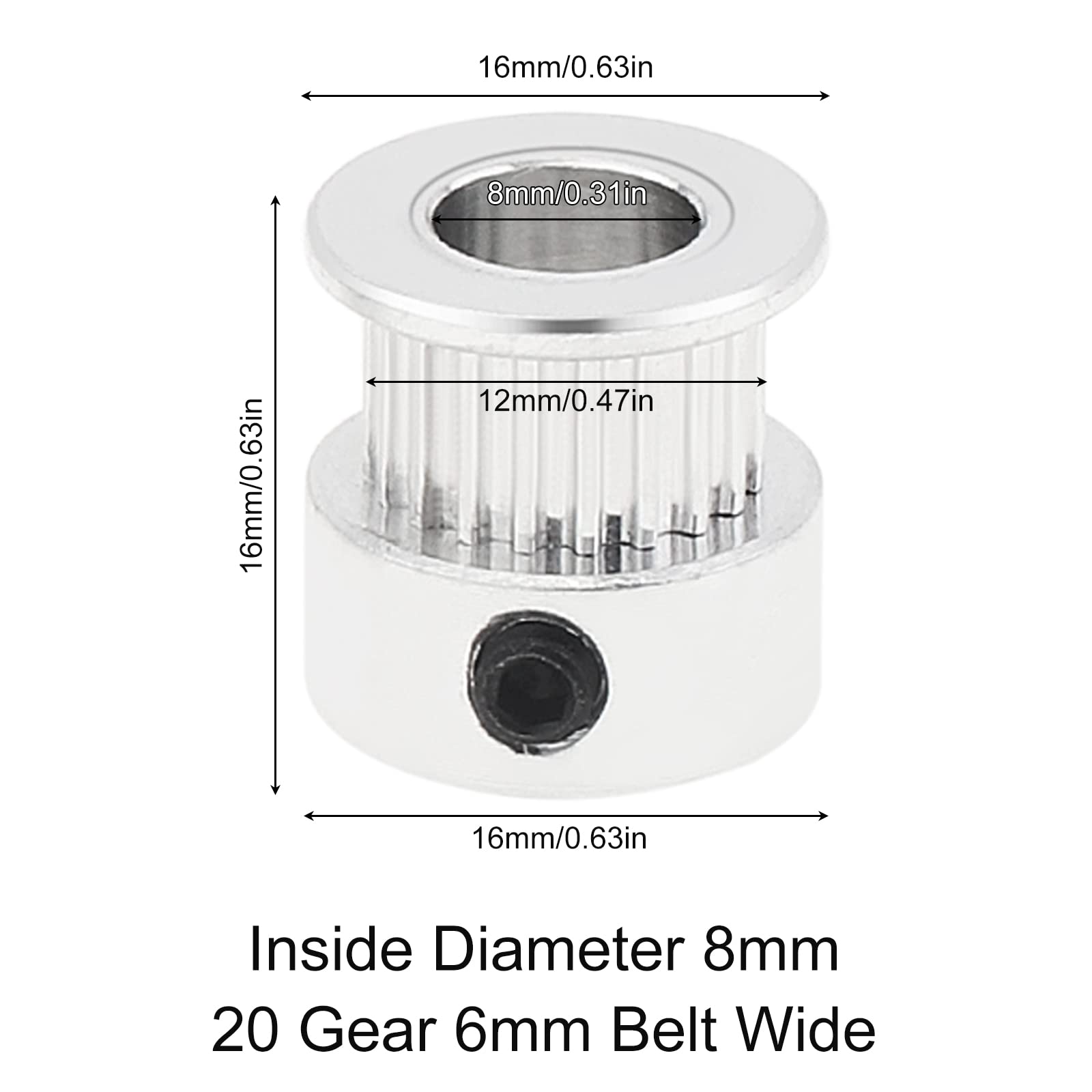 ลูกรอก GT2 2/5ชิ้น20ฟัน5มม. เจ - Aluminium Profile 2020 บทวิจารณ์และราคา
