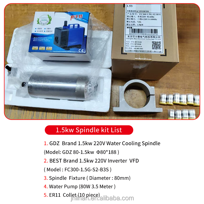 GDZ-80-1.5 ER11 24000rpm 220V  - Water Cooled Spindle บทวิจารณ์และราคา