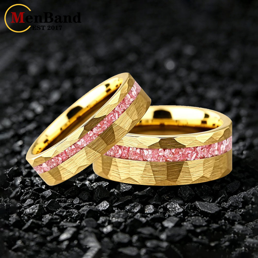 แหวนแต่งงานทองคำลายค้อน ขนาด 6 - Coupling 8Mm บทวิจารณ์และราคา