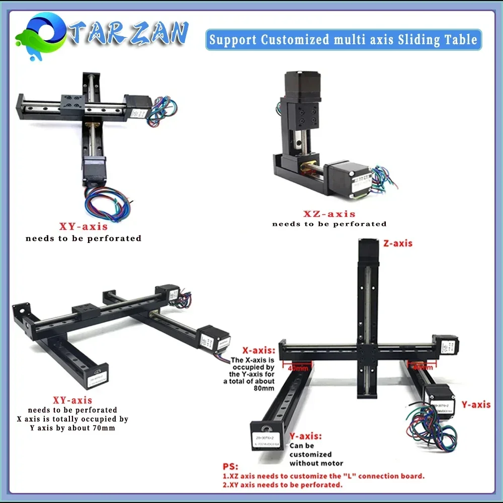 CNC Mini T-type ตารางเลื่อน 50 - Linear Rod 8Mm บทวิจารณ์และราคา