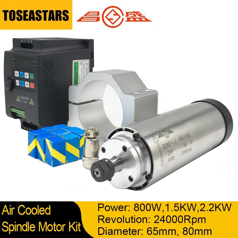 ชุดมอเตอร์สปินเดิล CNC ระบายคว - Water Cooled Spindle บทวิจารณ์และราคา
