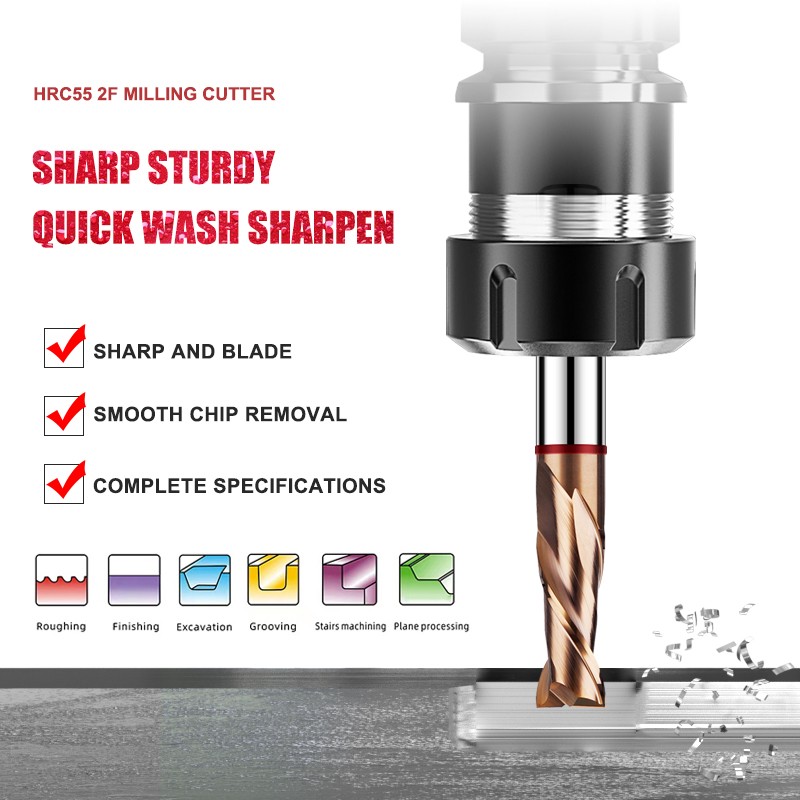 Shazam TGR-HRC55 2F วงแหวนปลาย - End Mill Set บทวิจารณ์และราคา